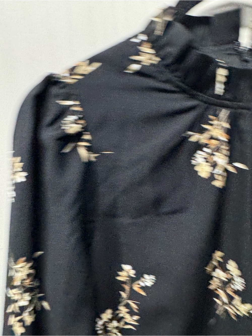 J.Crew Printed Ruffleneck Shift Dress - Picture 3 of 8